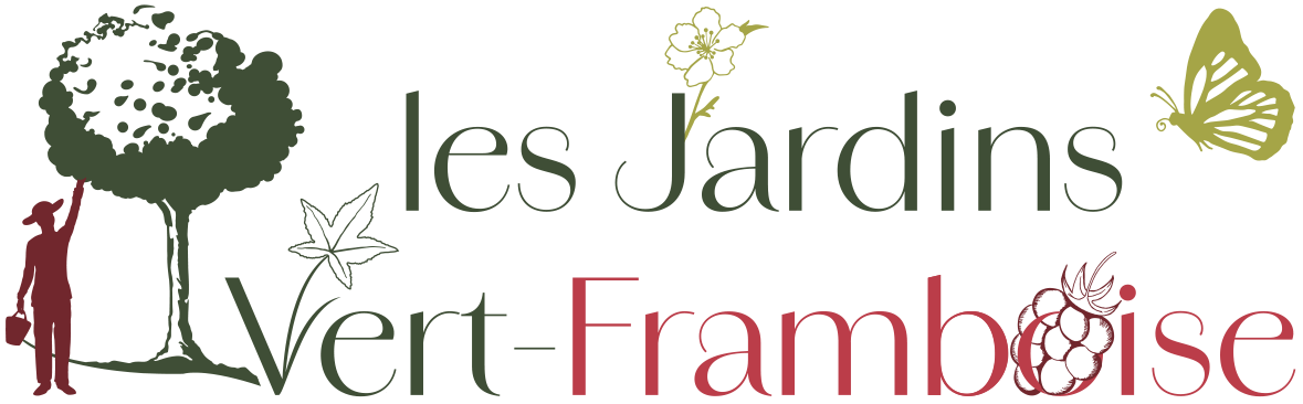 Logo Les Jardins Vert Framboise