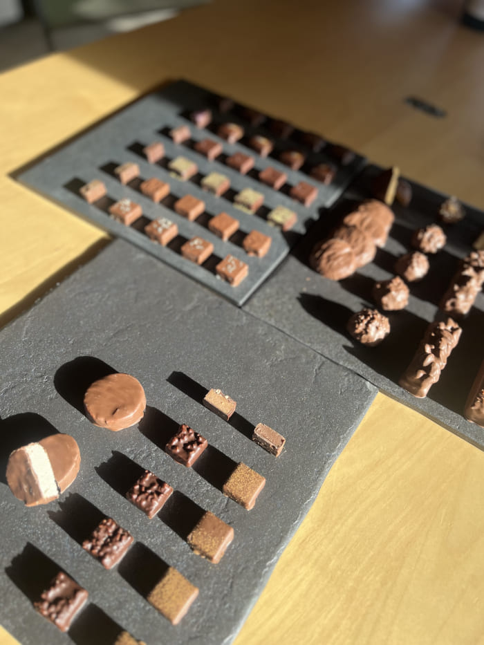 Chocolats réalisés par les Jardins Vert Framboise