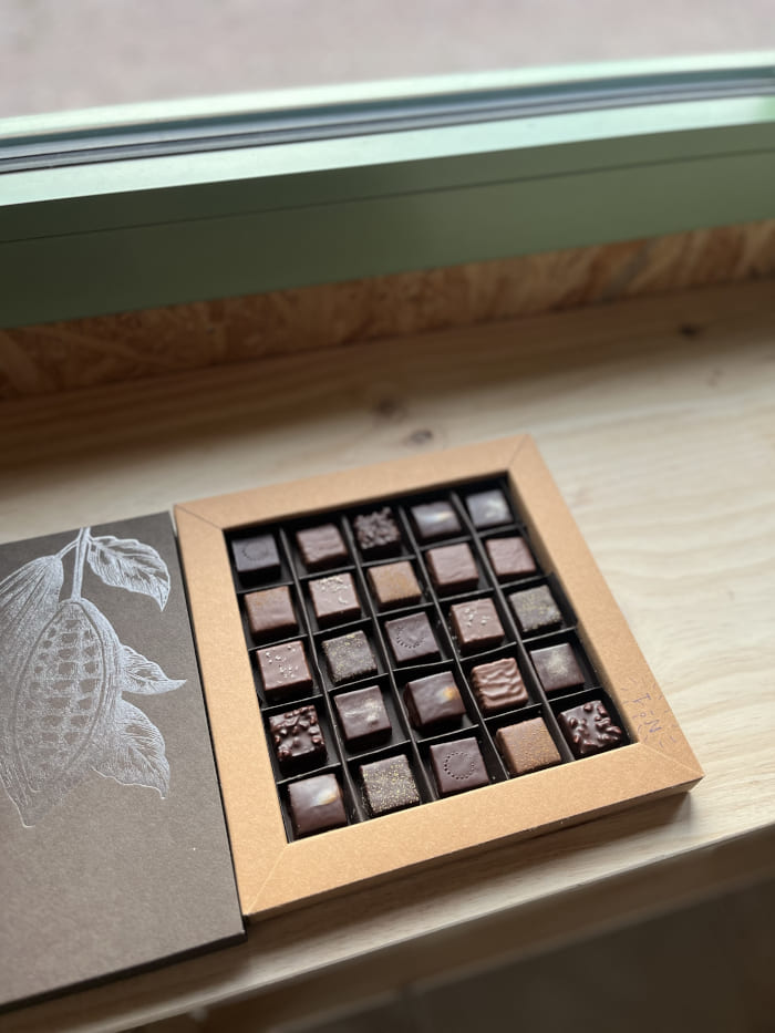 Chocolats réalisés par les Jardins Vert Framboise