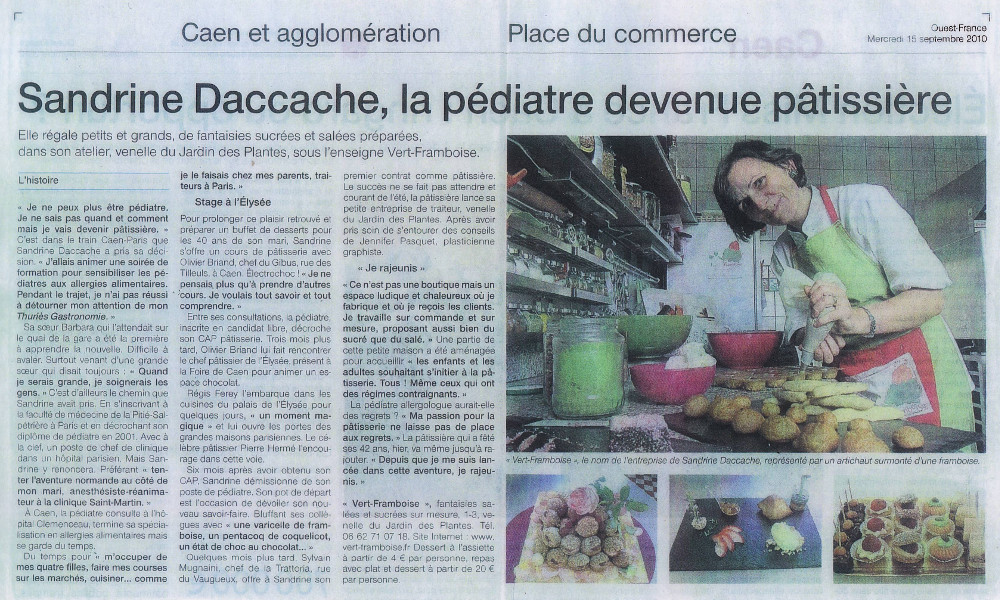 Sandrine Daccache, la pédiatre devenue pâtissière